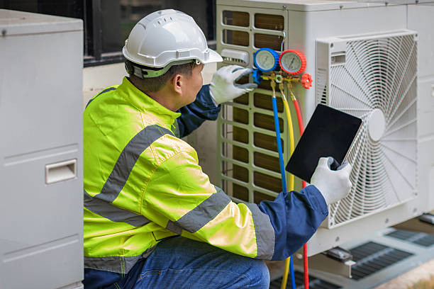 Professional Ac Installation technician working in Newton Lower Falls, MA